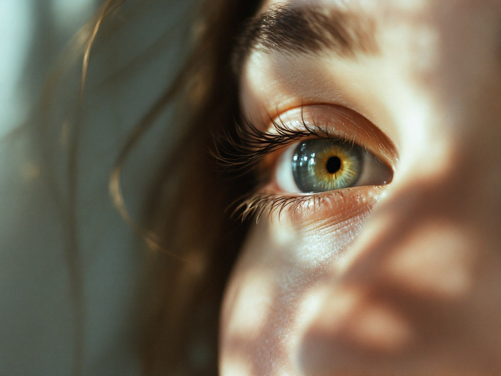Cils fins et naturels, rendu minimaliste sans maquillage