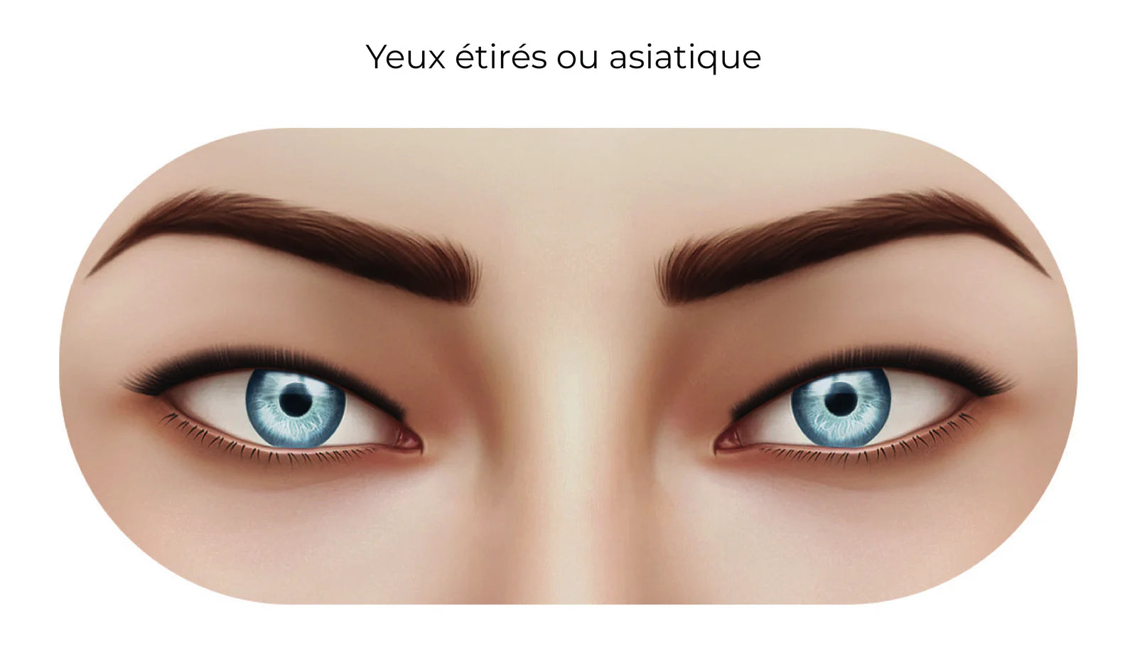 Yeux étirés ou asiatiques